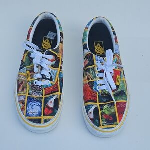 Vans Red and Blue Sneakers Vibrant Style